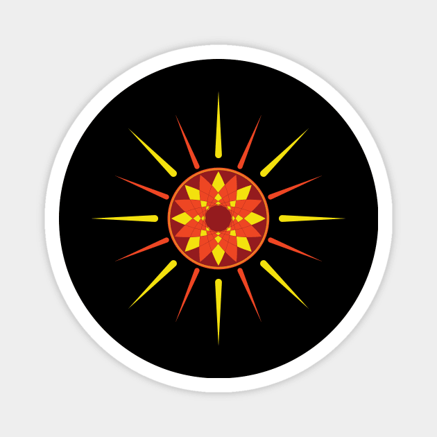 Shiny Sun Magnet by EmarDesign